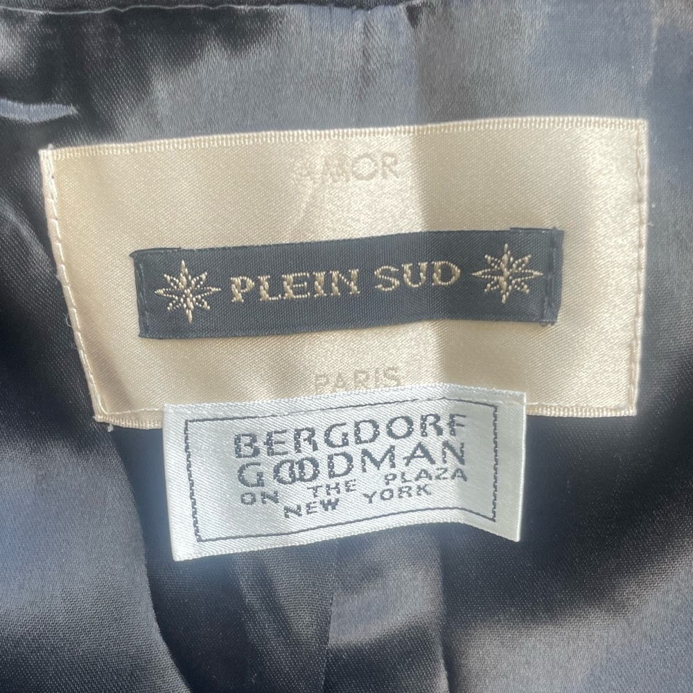 Plein Sud for Bergdorf Goodman black fitted blazer - Picture 5 of 7
